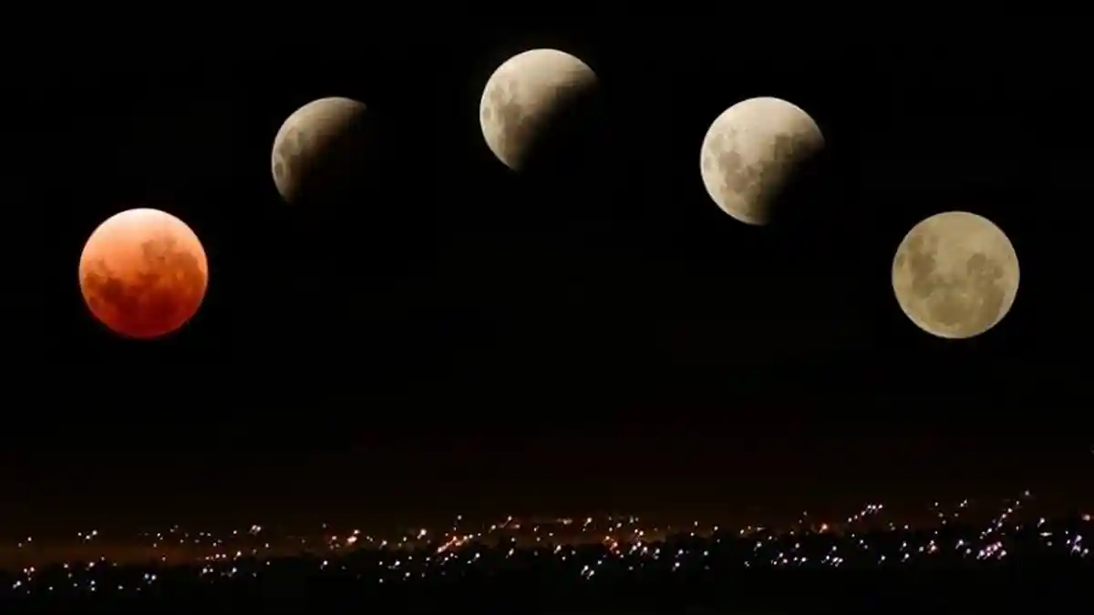 Fase Gerhana Bulan Total pada 26 Mei 2021, Bulan Tampak Lebih Merah dan Lebih Besar