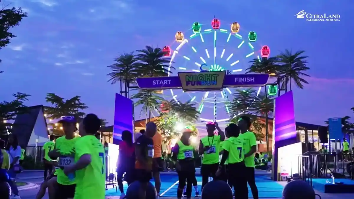 Night Fun Run CitraLand Palembang Berlangsung Sukses dan Meriah , 1200 Tiket Ludes Terjual
