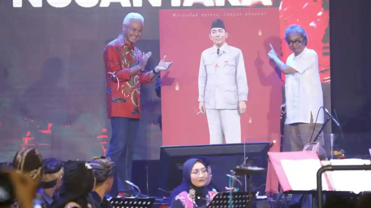 Ganjar Pranowo Kagum pada Rhapsody Nusantara, Naksir Lukisan Bung Karno dan Hoegeng