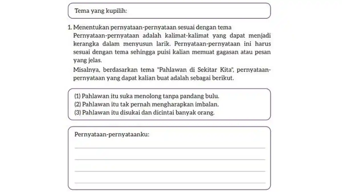 Kunci Jawaban Bahasa Indonesia Kelas 7 Halaman 45 Kurikulum Merdeka