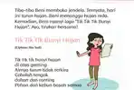 KUNCI JAWABAN Tema 5 Kelas 2 Tuliskan Makna Kata Basah, Lebat - Tergenang pada Puisi tentang Hujan