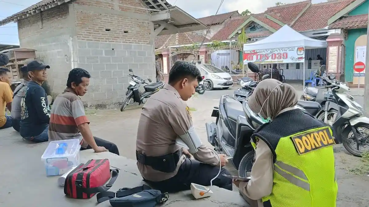 Dukung Pengamanan Pemilu 2024, Polres Bantul Lakukan Patroli Kesehatan