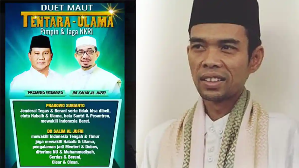Rekomendasi Ijtima Ulama & Usulan PAN, Ustaz Abdul Somad Masuk Daftar Cawapres Prabowo Subianto