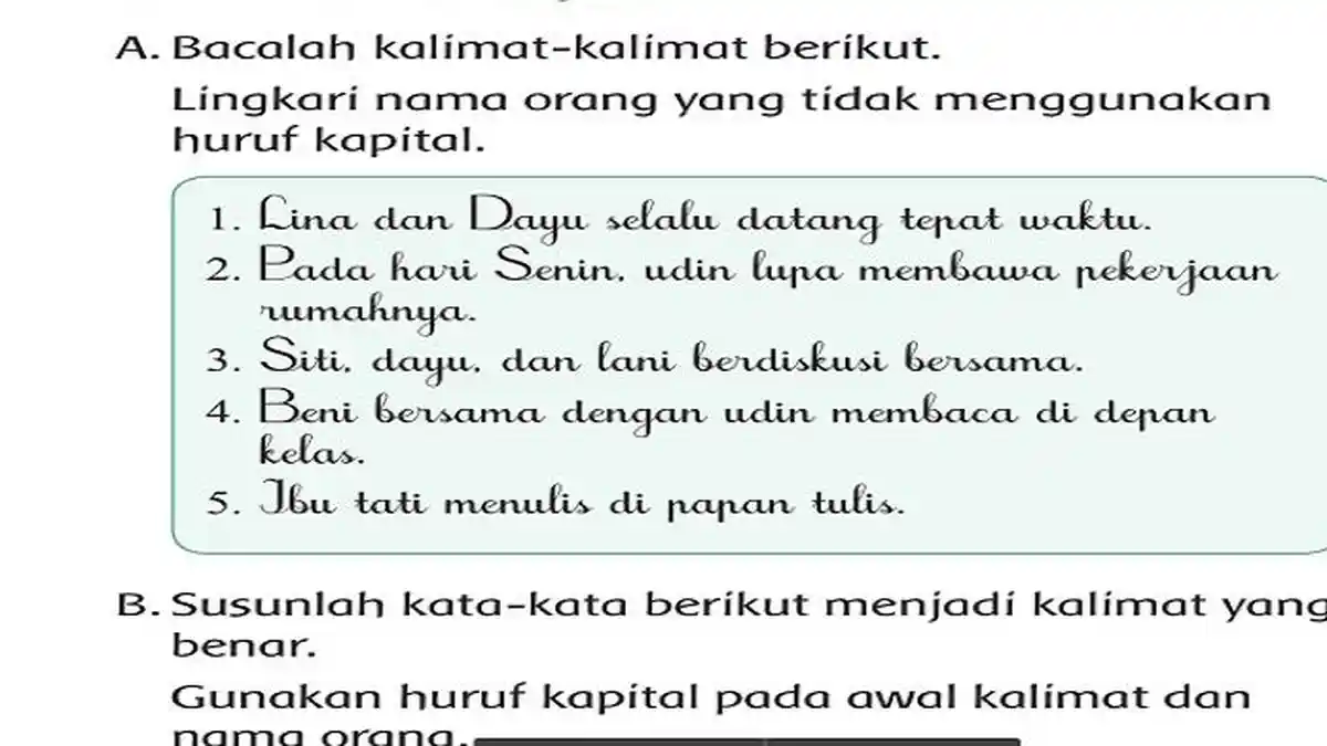 Soal dan Kunci Jawaban Kelas 2 Tema 6 Halaman 88 dan 89