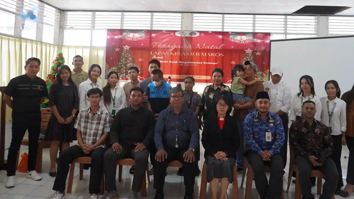 4 Warga Binaan Lapas Maros Terima Remisi Natal 2025
