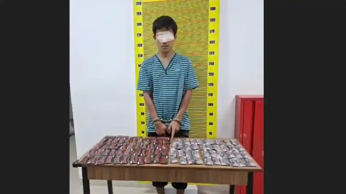 Jual Liquid Pod Getar, Warga Hamparan Perak Ditangkap Polisi