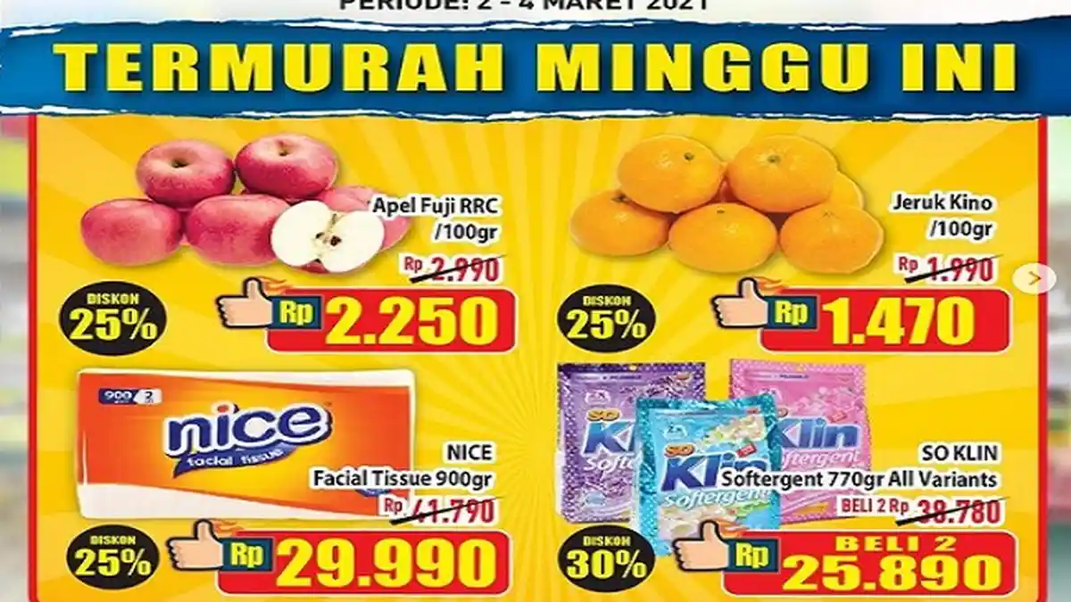 Promo Hypermart Hari Ini 4 Maret 2021, Katalog Promo Spesial Sambut Ramadhan Hanya Hari ini