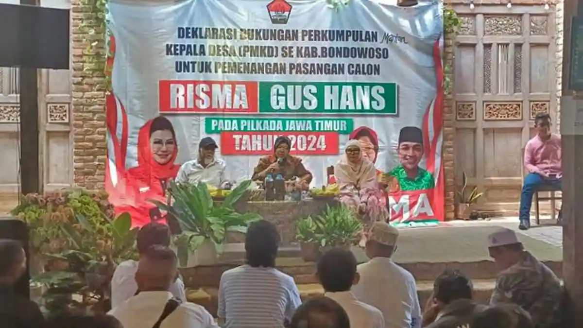 Persatuan Mantan Kepala Desa Bondowoso Deklarasi Dukung Risma-Gus Hans ...