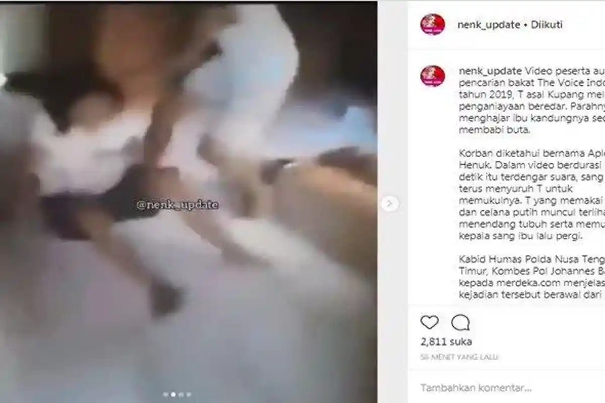 Ini Status Baru Peserta Audisi The Voice Indonesia 2019, Anak yang Menganiaya Ibu Kandung