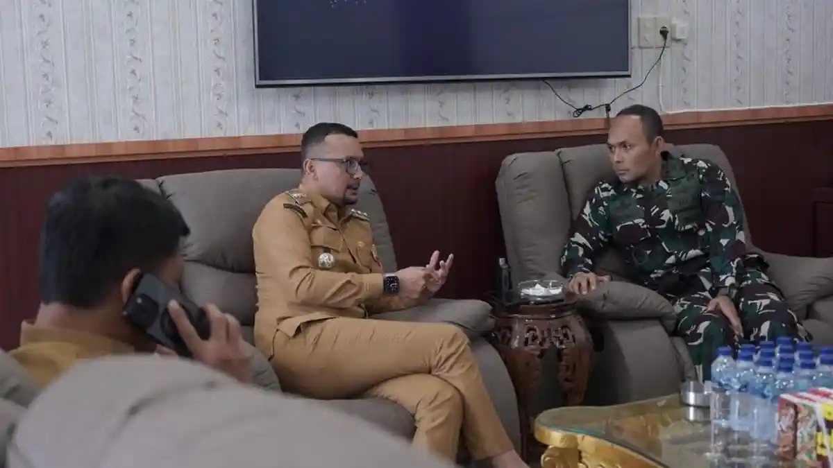 Perkuat Sinergi, Bupati Labusel Fery Sahputra Terima Silaturahmi Dandim 0209, Ini yang Dibahas