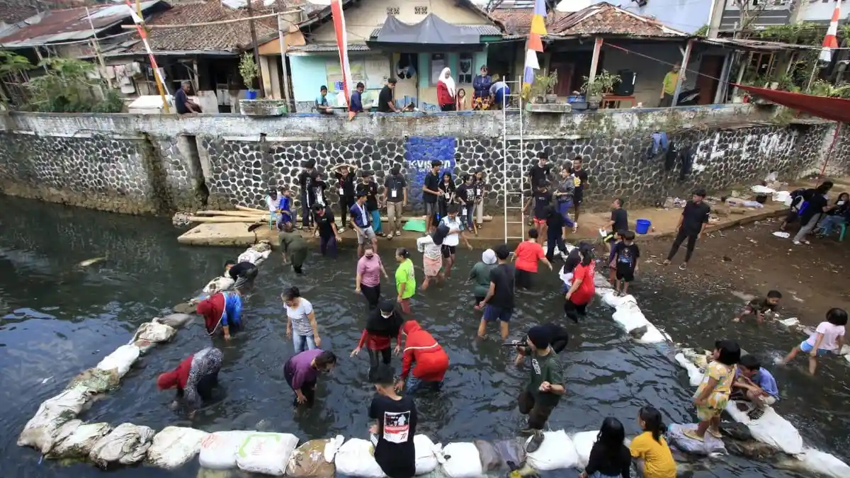 Warga Bandung Antusias Rayakan HUT ke-79 Kemerdekaan RI