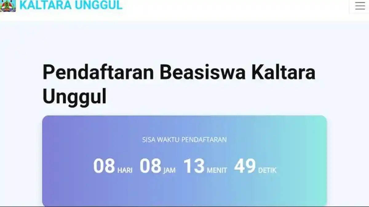 Beasiswa Kaltara Unggul 2023 untuk Jenjang SD-S3 Segera Ditutup, Cek Syarat dan Daftar Sekarang