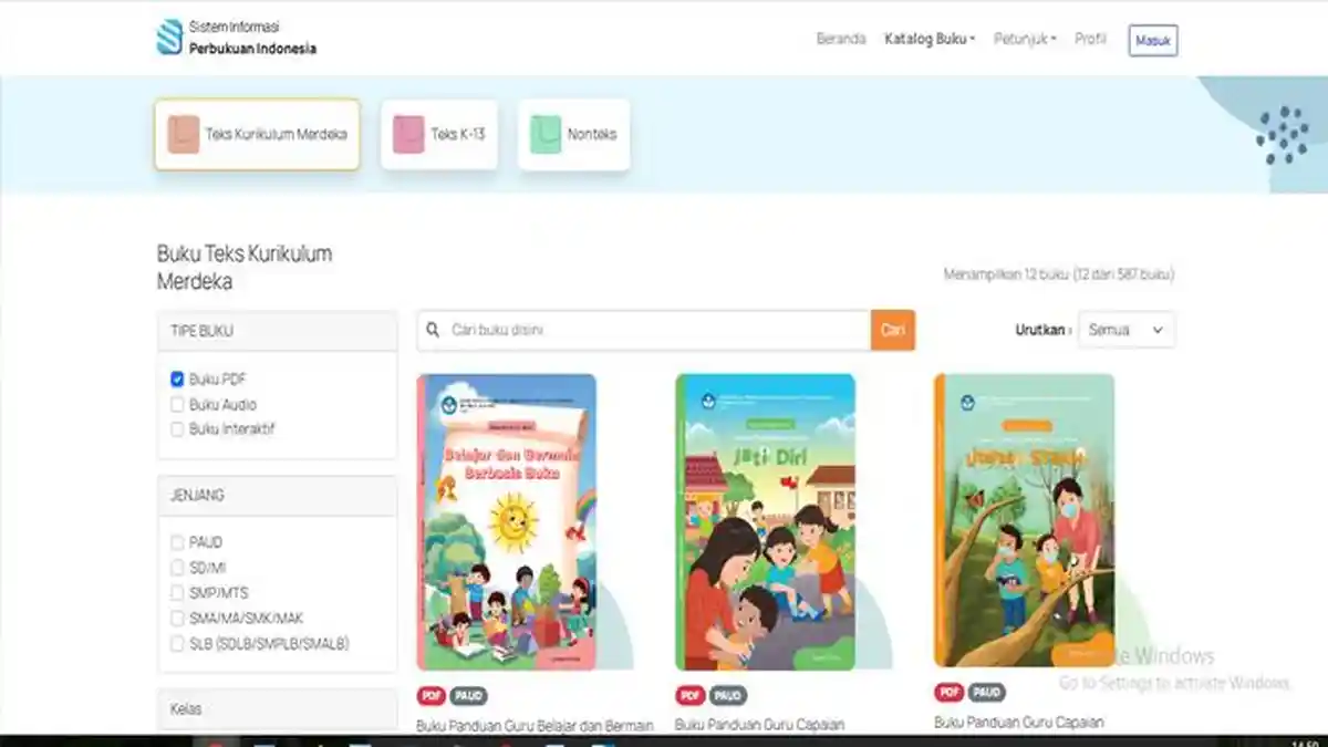 Materi Buku Kurikulum Merdeka Kelas 1 - 2 Semester Ganjil dan Genap, Link Download