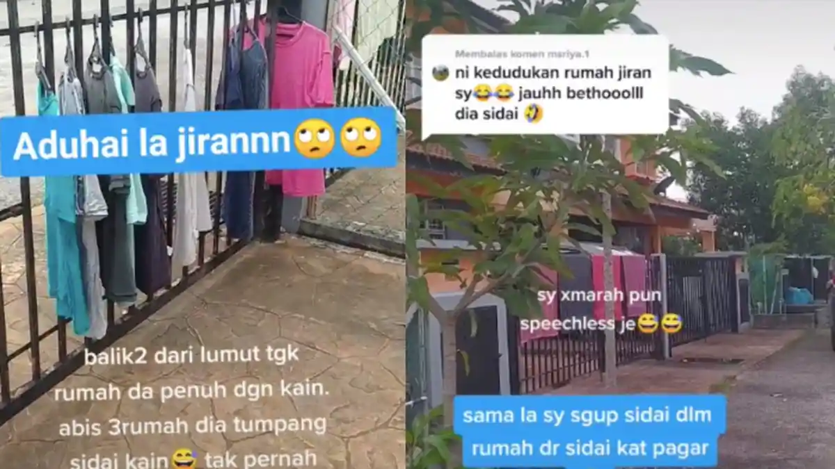 VIRAL Curhat Wanita Kesal Hadapi Ulah Tetangga, Selalu Jemur Baju di Pagar Rumahnya