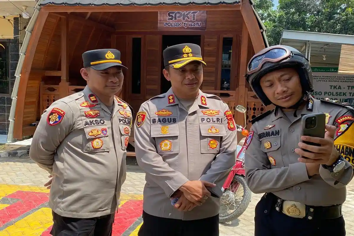 Kapolres Ogan Ilir Syuting Konten Inovasi Pelayanan Polri Bersama Pak Bhabin Nusantara