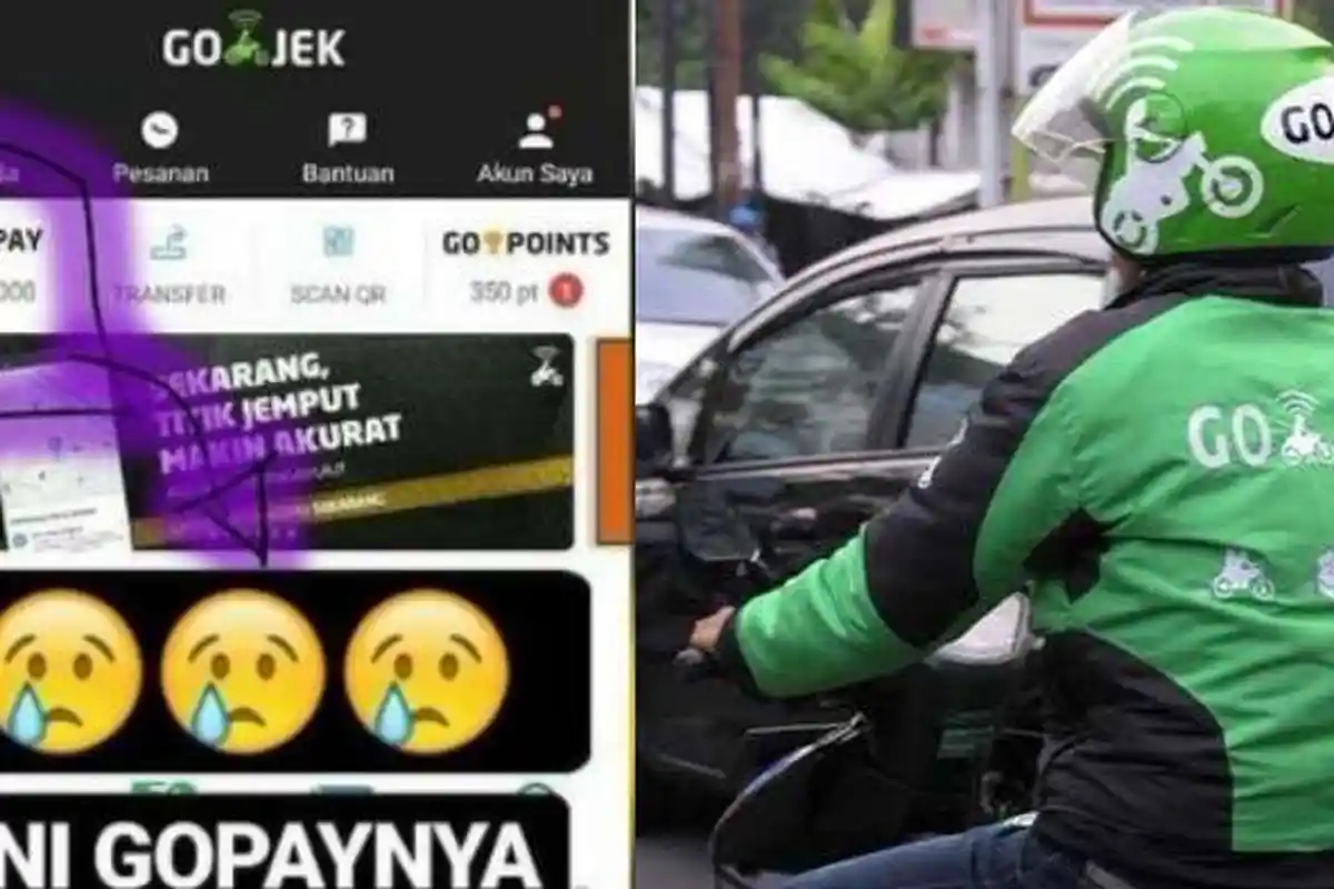 Viral! Driver Gojek Isi Saldo GoPay Penumpangnya dengan Cuma-cuma, Alasannya Bikin Nangis