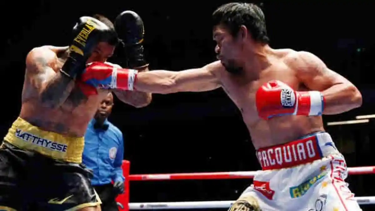 Ini Video Detik-detik Manny Pacquiao Menang Lawan Lucas Matthysse