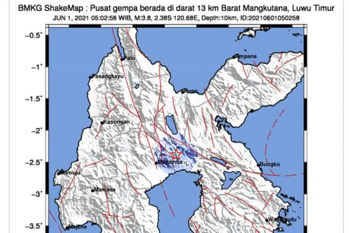 Gempa Goyang Luwu Timur Pagi Ini, Kampung Halaman Penyanyi Evi Masamba Ikut Rasakan Lindu
