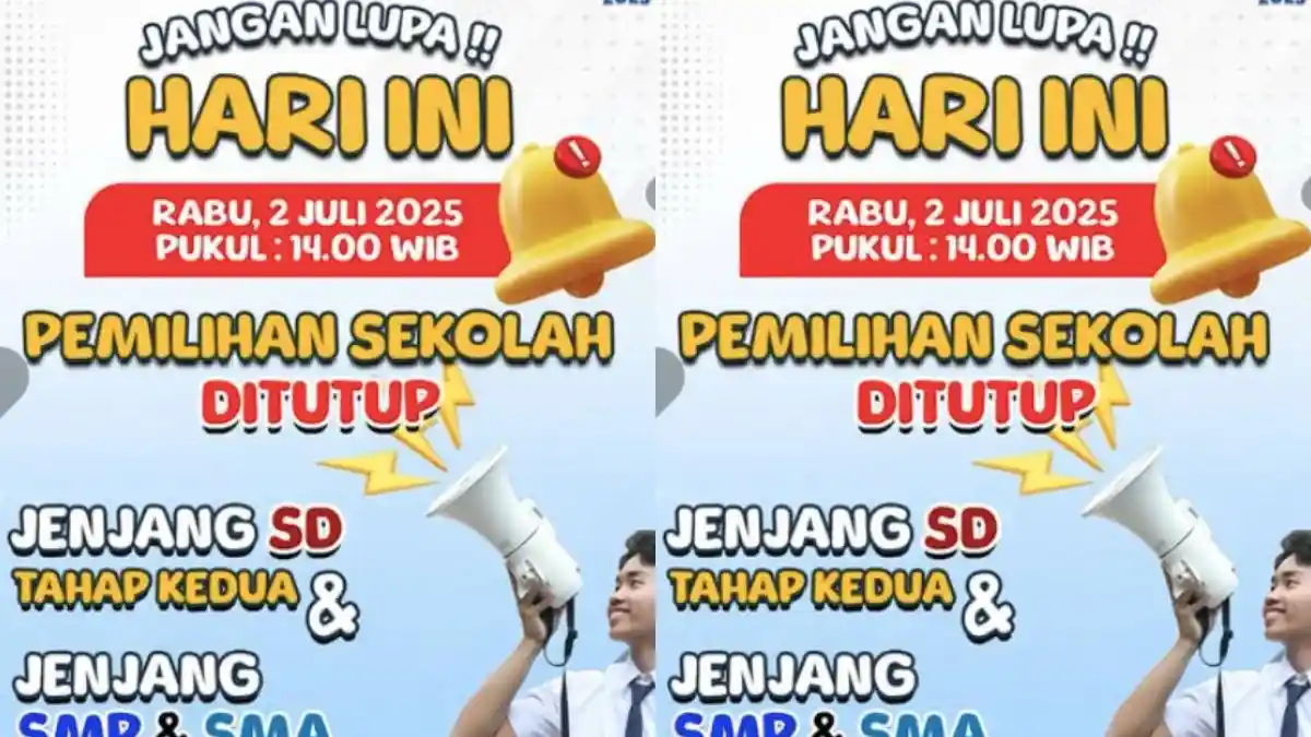 Pemilihan Sekolah SPMB Jakarta Hari ini Ditutup Pukul 14.00, Ini Cara Daftar Ulang