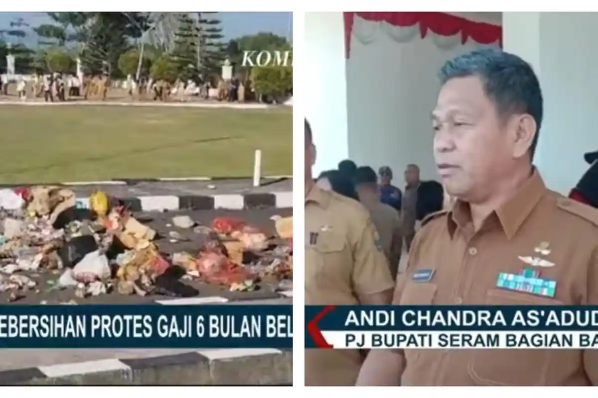 Kekecewaan Petugas Kebersihan 6 Bulan Gaji Tak Cair, Kirimi Sampah ke Kantor Bupati Seram Barat