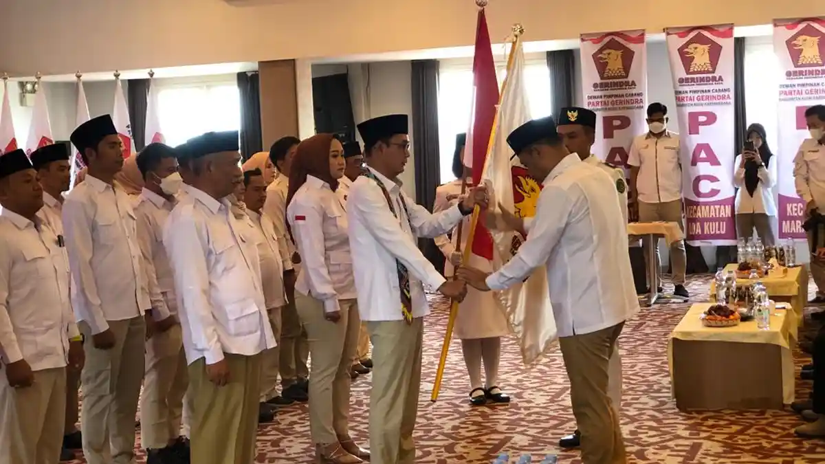 Dilantik Jadi Ketua DPC Gerindra Kukar, Alif Turiadi Targetkan 12 Kursi di Pemilu 2024