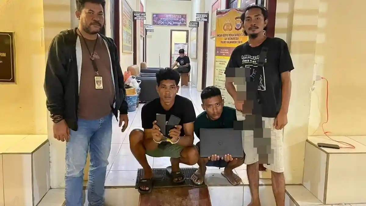 Belum Sempat Nikmati Barang Curian, ML dan MDS Sudah Ditangkap Tim Resmob Wato-wato Halmahera Timur