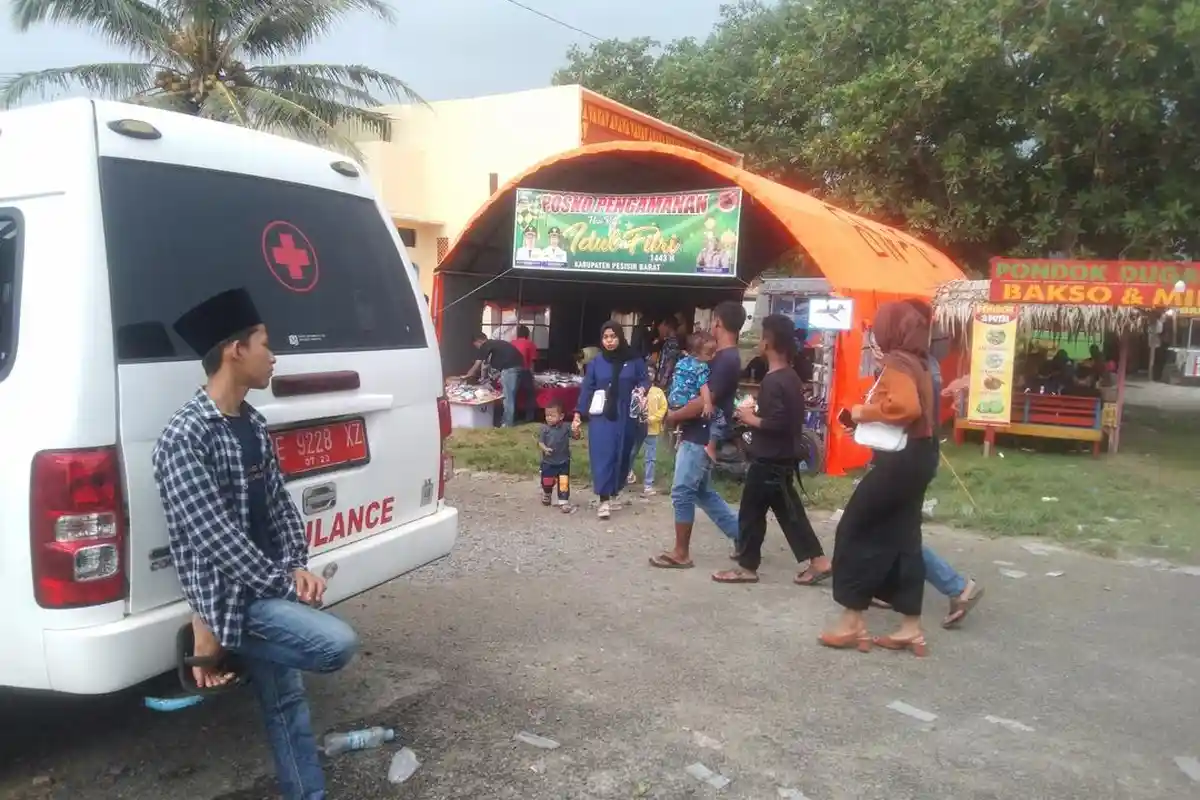 BPBD Pesisir Barat Dirikan Posko Penjagaan Antisipasi Musibah di Kawasan Wisata