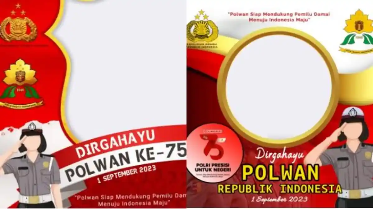 Twibbon Hari Polwan ke-75 pada 1 September 2023, Beserta Cara Menggunakannya