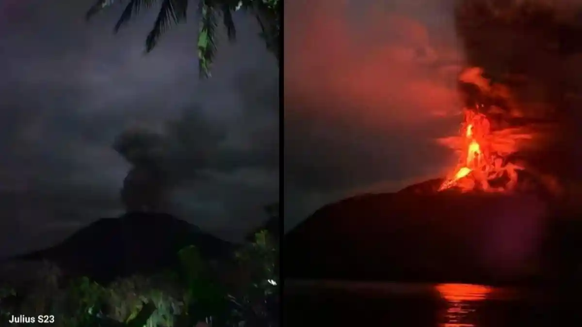 BREAKING NEWS : Gunung Ruang Sitaro Sulawesi Utara Erupsi Lagi Hari Ini