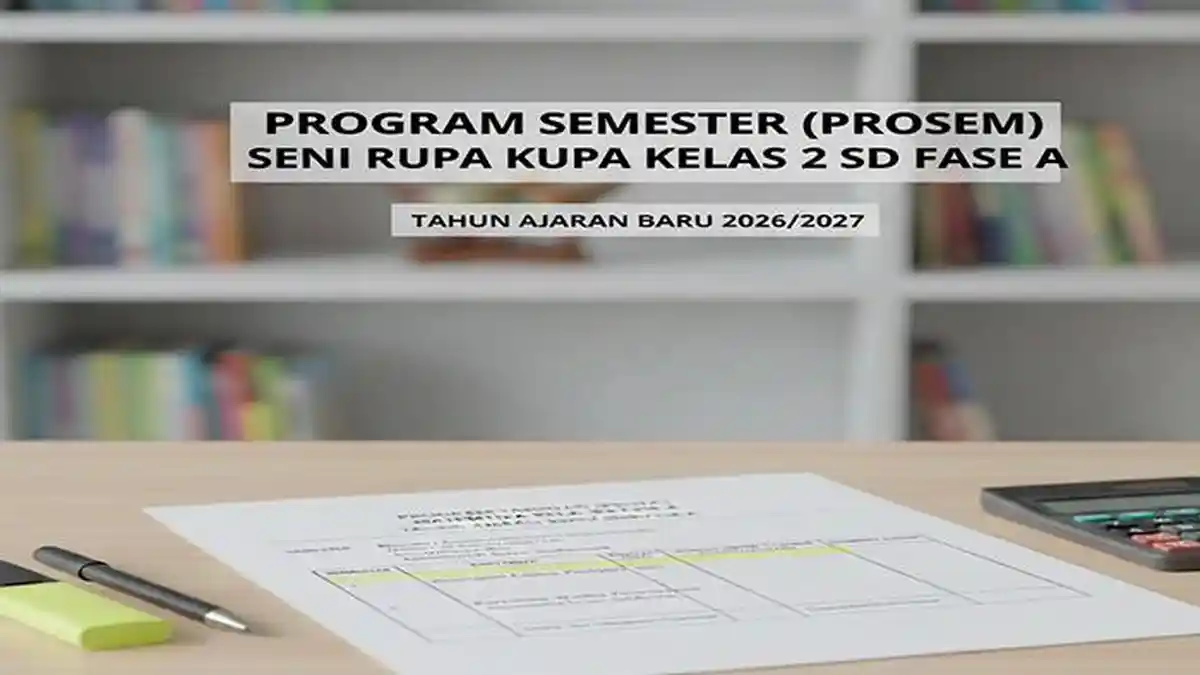 Contoh Program Semester/Prosem Seni Rupa Kelas 2 SD Fase A TA 2026