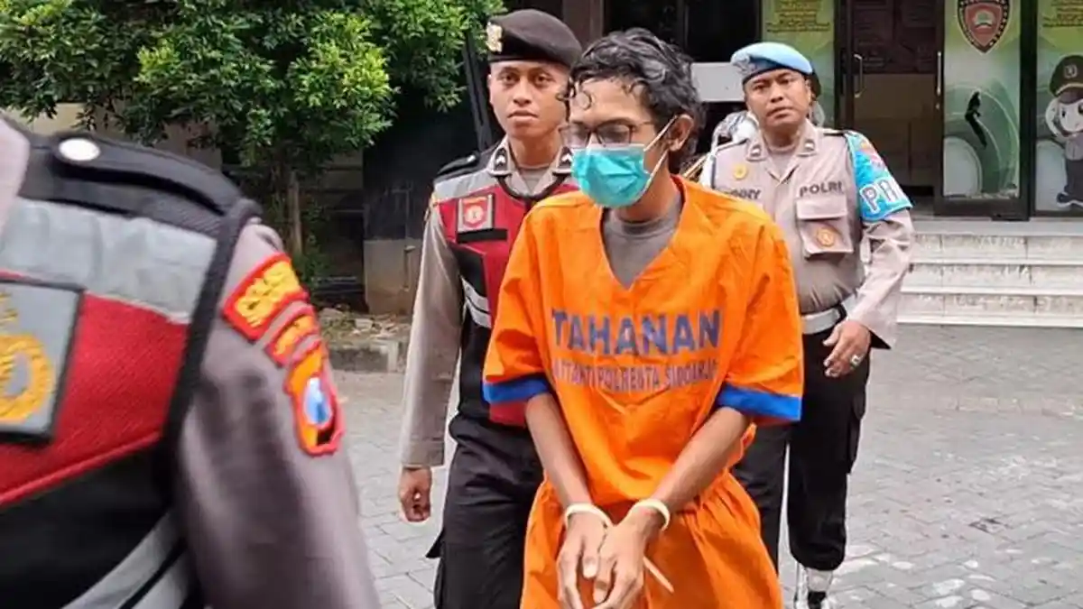 Kesal Merasa Ditatap Sinis, Pengamen di Sidoarjo Nekat Bacok Temannya