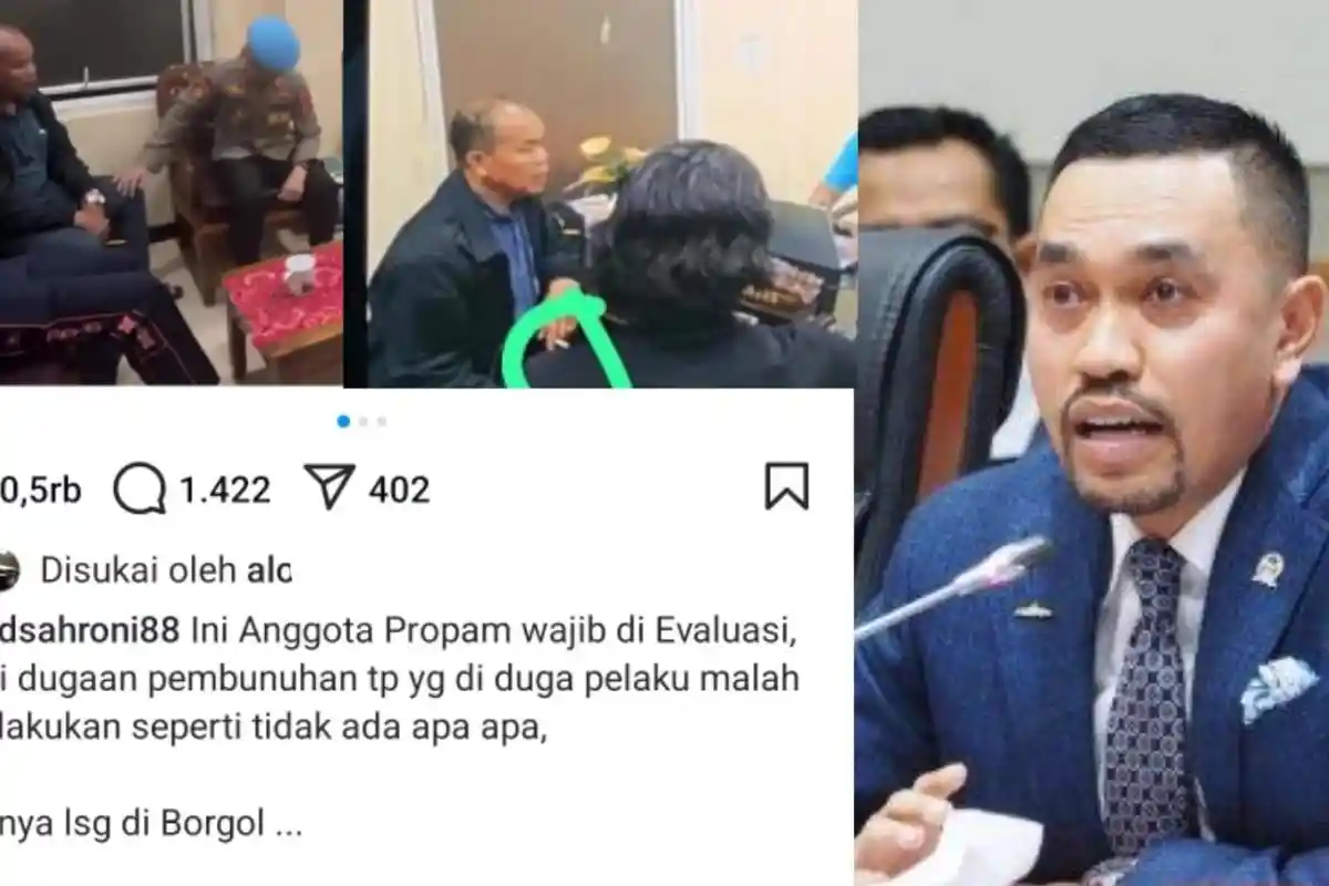 Sahroni Minta Propam Polda Sumbar Dievaluasi, AKP Dadang Tak Diborgol dan Merokok Saat Diperiksa
