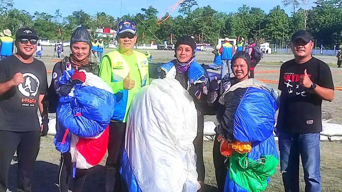 Terjun Payung Sulut Catat Hasil Positif di Hari Pertama Lomba PON XX Papua 2021