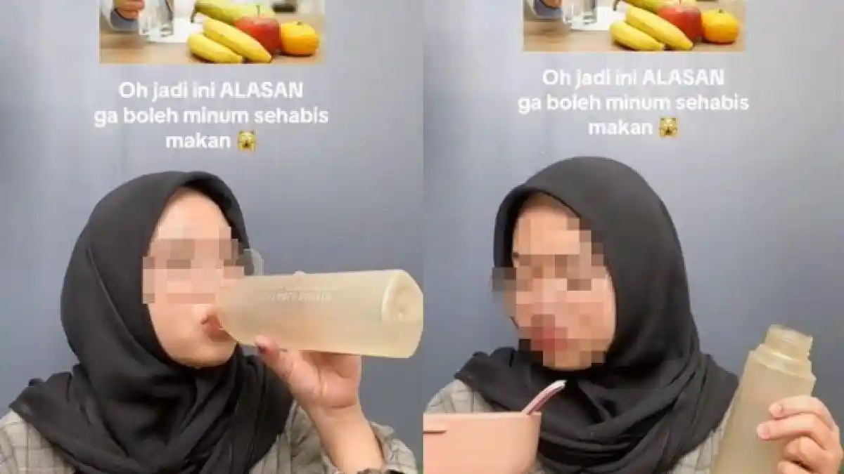 Mirip Pembodohan Konten TikTok Dilarang Minum Usai Makan, Kata Dokter Hoaks