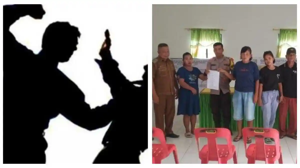 Aksi Duel Emak-emak Saling Jambak Perkara Anak Gadis, Sindiran Janda Dibalas Tak Perawan