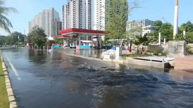 Pantauan Banjir Rob Jakarta: Muara Angke dan Kawasan Wisata Ancol Tergenang