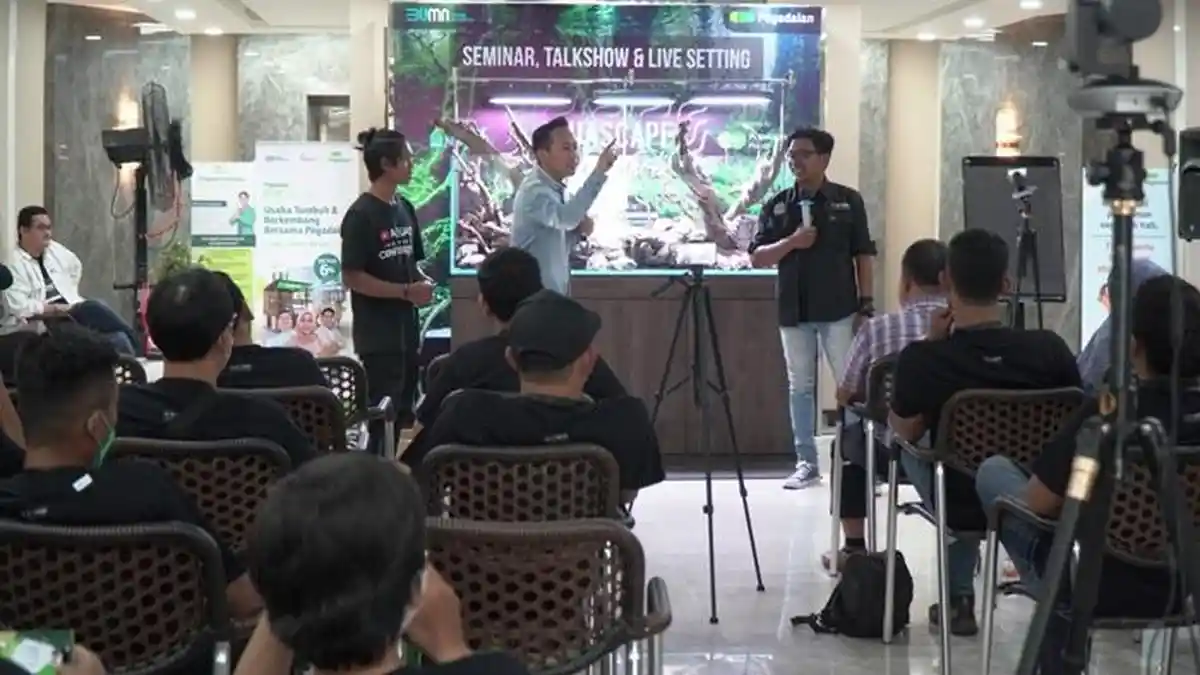 Pegadaian Ajak Masyarakat Buka Peluang Usaha Aquascape, Hobi Sultan jadi Cuan