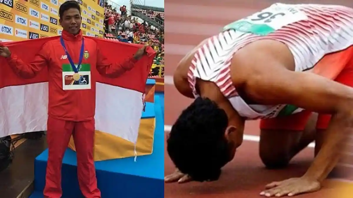 Viral Video Lalu Muhammad Zohri Terima Medali, Ternyata Ia Tak Sendiri, Ada Tiga Suporter Ini
