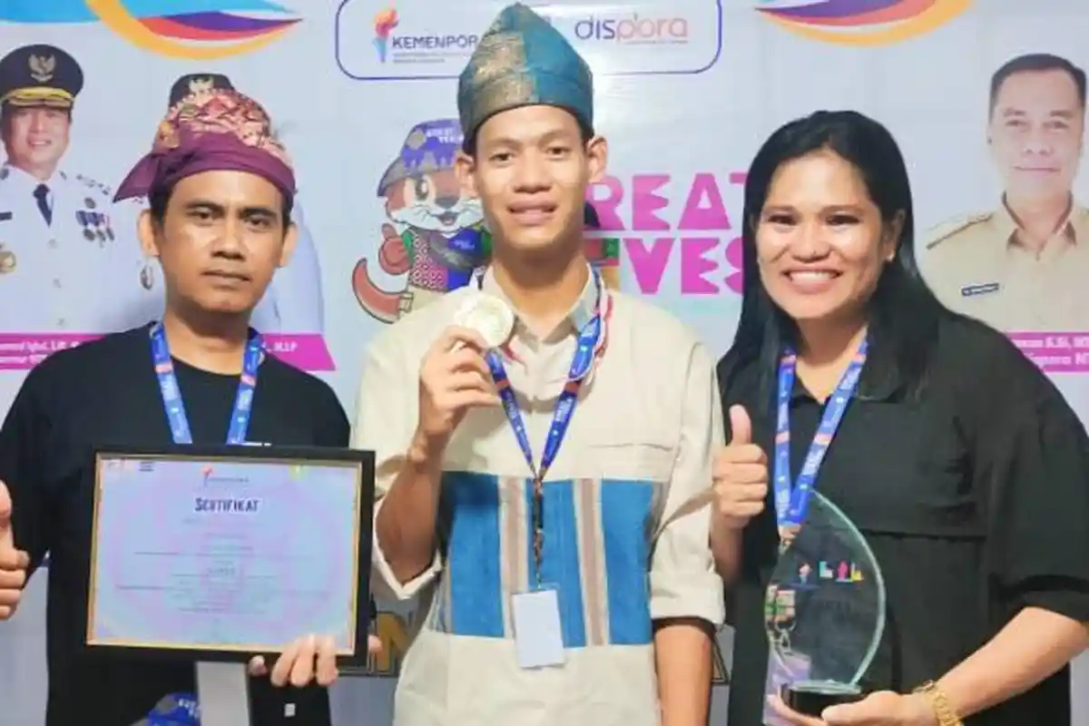 M Andi Ridhoan Putra NTB Juara 1 Nasional Ajang Kreativesia 2025 Program Kemenpora RI di Palembang