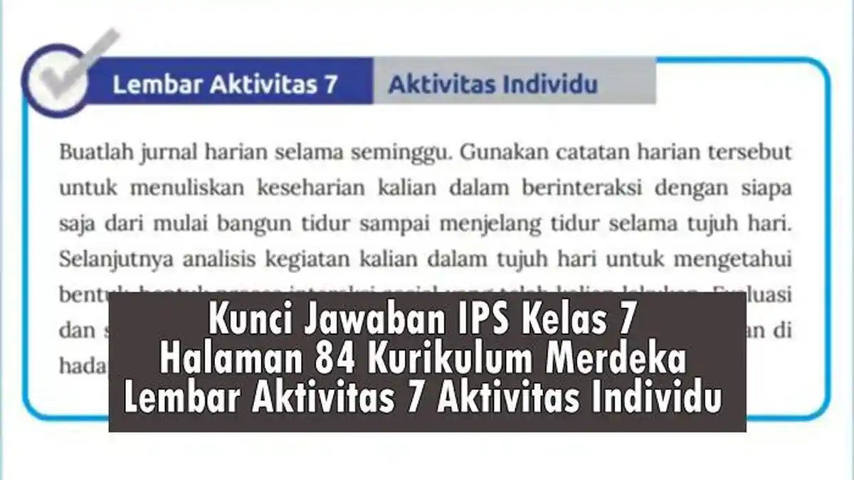 Kunci Jawaban IPS Kelas 7 Halaman 84 Lembar Aktivitas 7 Aktivitas ...