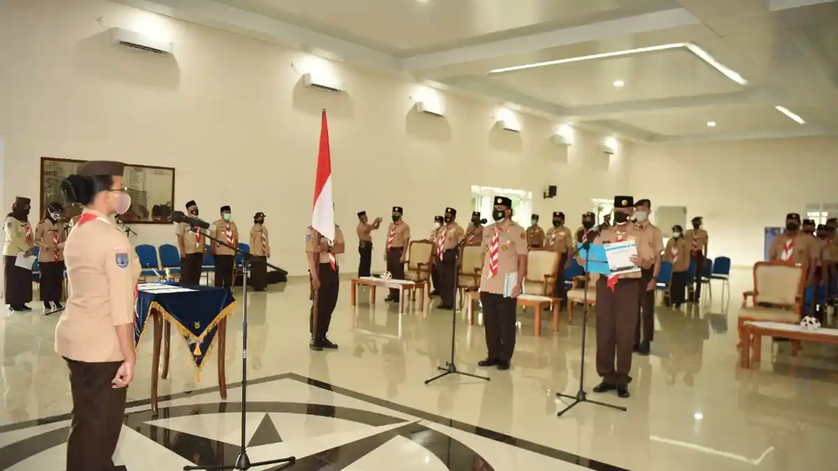 Ketua Kwarda Gerakan Pramuka DIY GKR Mangkubumi Lantik Mabisaka & Pinsaka Pramuka Saka Dirgantara