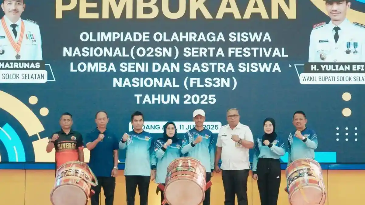 Wabup Solok Selatan Buka O2SN dan FLS2N 2025, Ratusan Siswa SD-SMP Ikut Bertanding