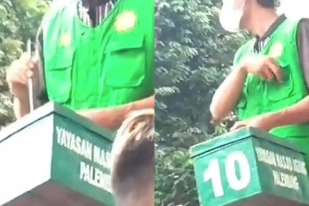 Video VIRAL Oknum Petugas Masjid Agung Palembang Diduga Congkel Kotak Amal Uang Pemberian Jamaah