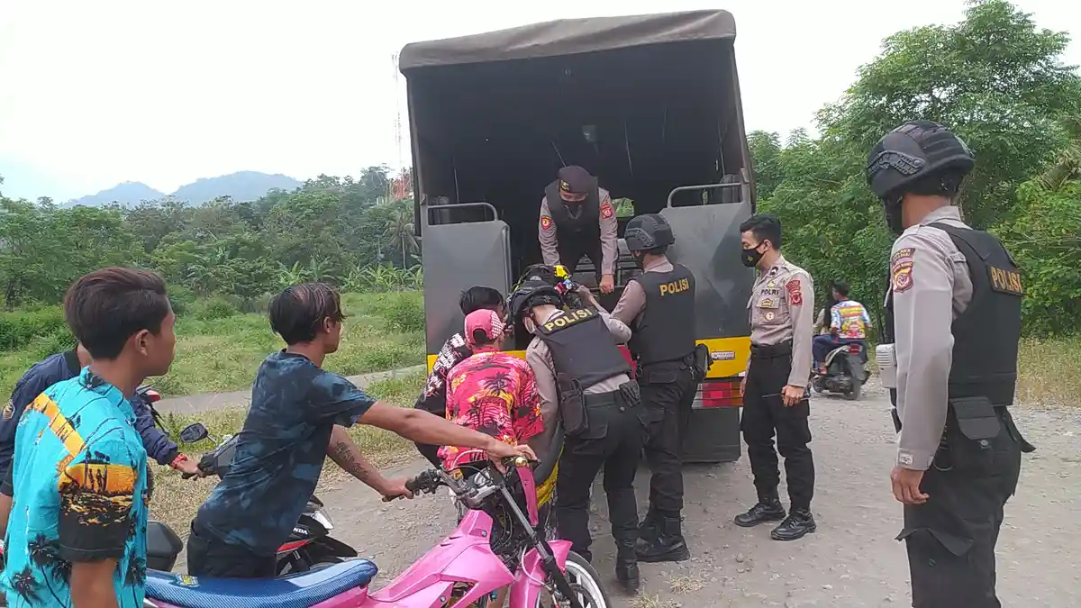 Menjelang Buka Puasa, Polisi Obrak-abrik Pemuda yang Akan Balap Liar di Palabuhanratu Sukabumi