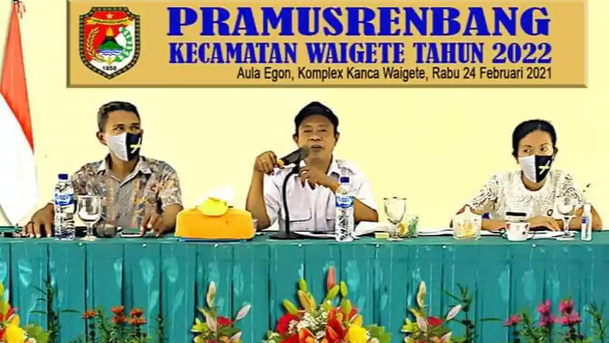 Camat Even Pimpin Pra Musrenbang Tahun 2022 di Waigete