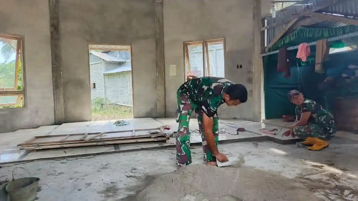 Pangdam IM Bantu Renovasi Musalla di Pasi Raja Aceh Selatan, Dikerjakan ...
