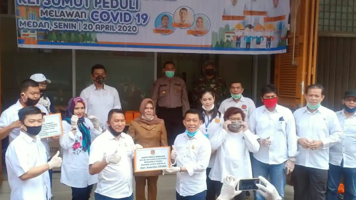 REI Sumut Bagikan 1200 Paket Sembako di Kota Medan dan Deliserdang