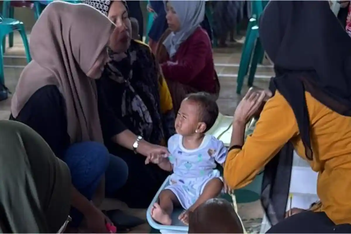 Sumbangsih Telkom Cegah Stunting lewat Aplikasi di Desa Domiyang Pekalongan