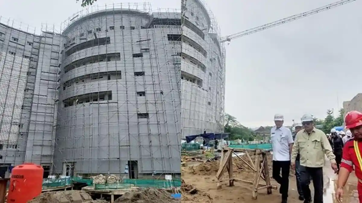 Pembangunan Gedung Pandurata RSUD AWS Samarinda Molor, Komisi III DPRD Kaltim Lakukan Sidak