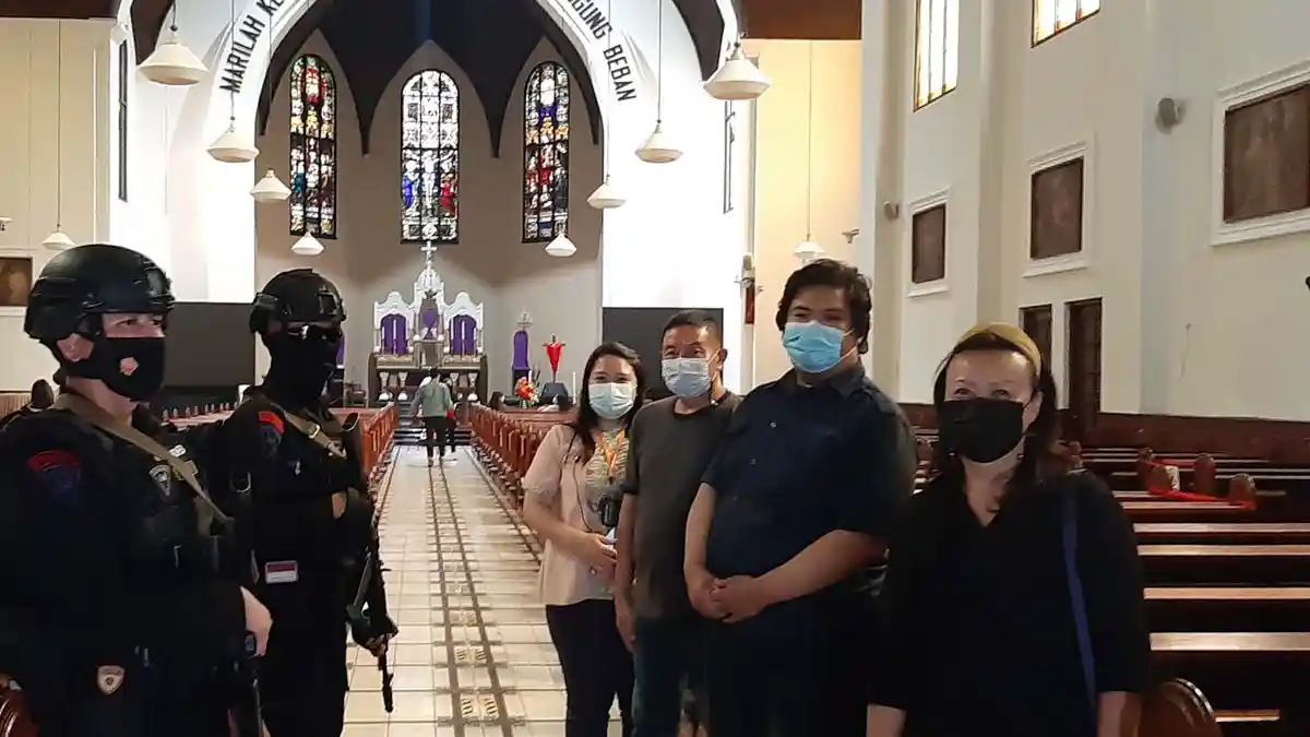 MisaPaskah 2021 di Katedral Bandung Dibatasi, Jemaat Kurang dari 30 persen Kapasitas
